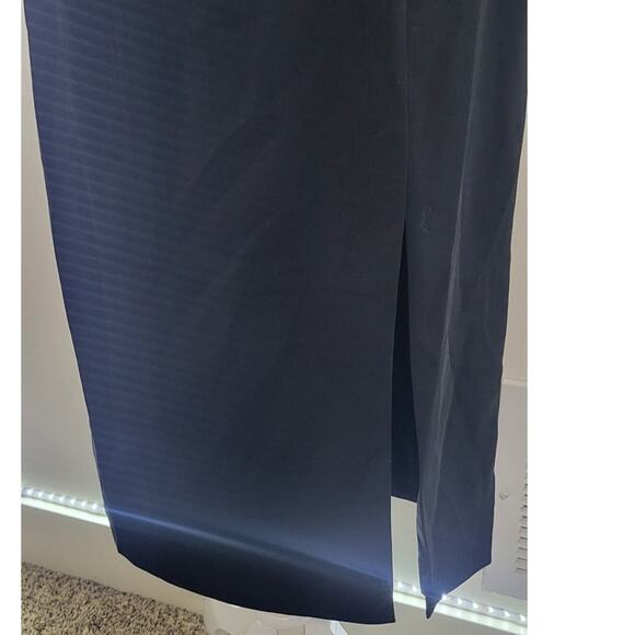 Jay Godfrey Dress Womens Size 2 Midi Black Dress Elegant Formal Sexy Goth Biker - Picture 8 of 13